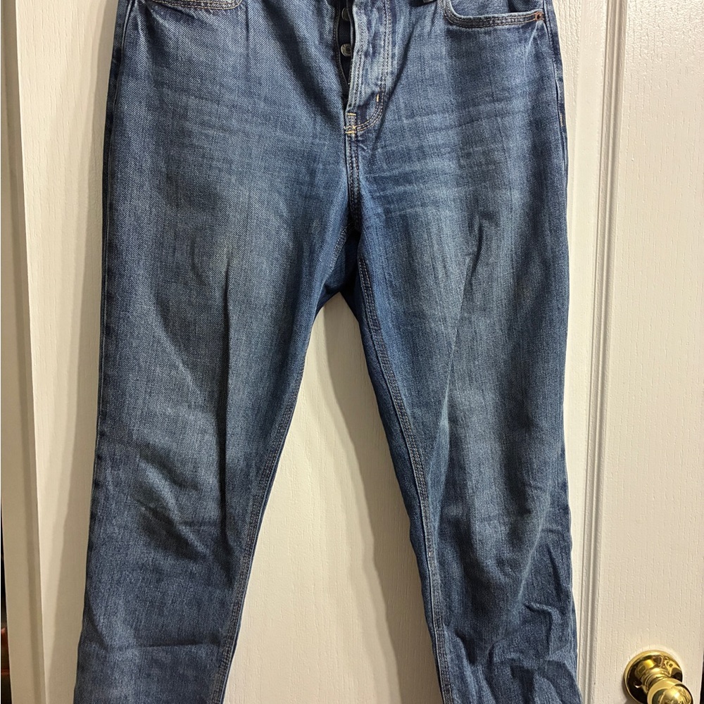Old Navy Women Straight Jeans in Blue